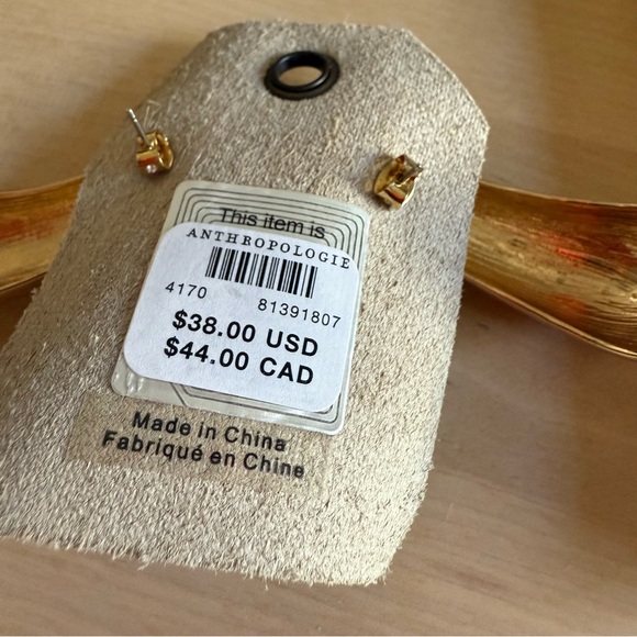 Anthropologie Petra Hoop Earrings in Gold, with original tags - Picture 4 of 5